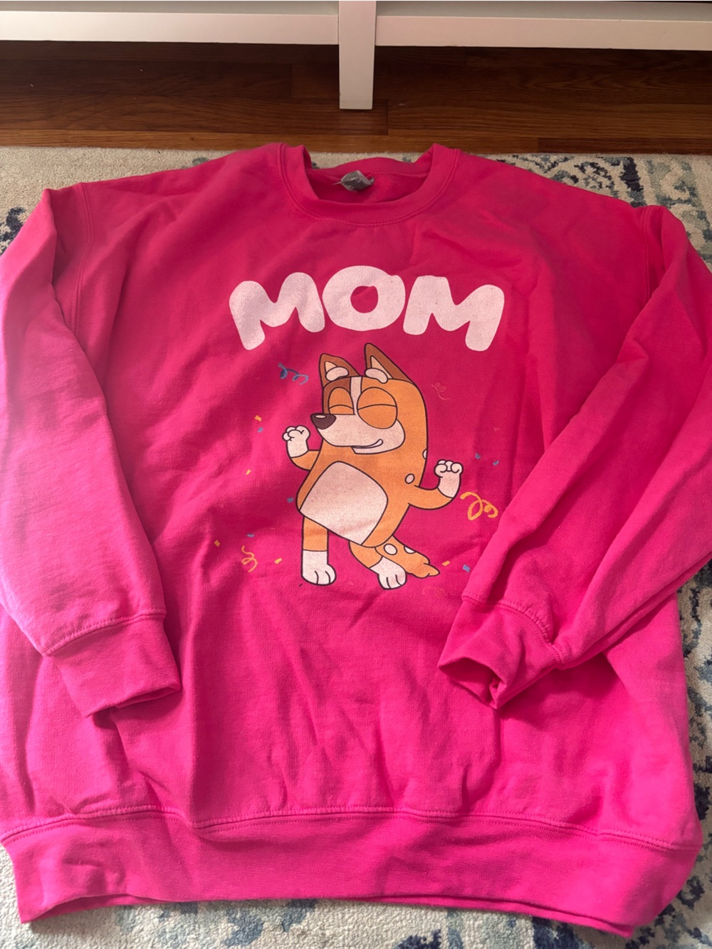 Bluey “Mom” Hot pink sweatshirt